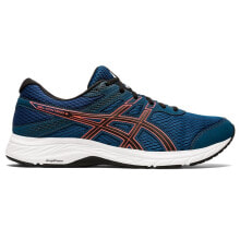 Мужская спортивная обувь для бега Мужские кроссовки спортивные для бега синие текстильные низкие Asics Gel Contend 6