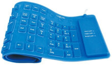 Клавиатуры logiLink USB Keyboard клавиатура Синий ID0035