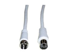 Комплектующие для телекоммуникационных шкафов и стоек e+p FK 15 коаксиальный кабель 1,5 m F plug coax jack Белый