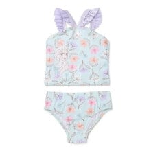 Купить детские купальники и плавки для малышей Disney: Disney Frozen Character Toddler Girl Ruffle-Strap Tankini Swim Set 5T MultiColor