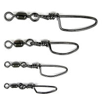 Swivels, fasteners, wind-up rings for fishing