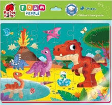 Roter Kafer Miękkie puzzle piankowe A4 Śmieszne zdjęcia Dinozaury RK6020-08