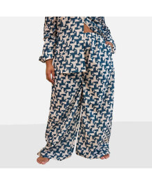 Купить женские брюки Rebdolls: Women's Quinta Abstract Print Wide Leg Pants W. Pockets