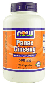 Женьшень nOW Panax Ginseng Экстракт женьшеня 250 вегетарианских капсул