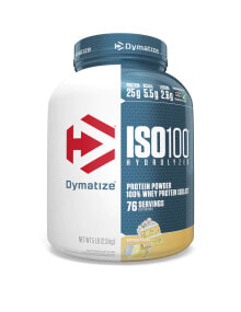Сывороточный протеин dymatize ISO100  Гидролизованный изолят сывороточного протеина со вкусом пирога  2,3 кг