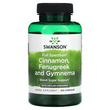 Full Spectrum Cinnamon, Fenugreek, & Gymnema with Ceylon Cinnamon, 120 Capsules