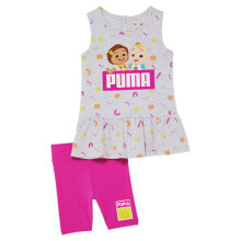 Puma TwoPiece Sleeveless T-Shirt Dress & Shorts Set X Cocom Infant Girls Size 24 купить онлайн