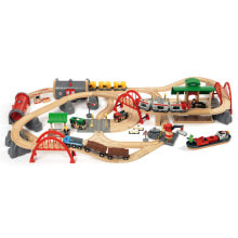 Наборы игрушечных железных дорог, локомотивы и вагоны для мальчиков brio Deluxe XXL Железная дорога большой набор "Люкс" 33052