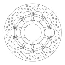 MOTO-MASTER Halo Honda 113116 Front Brake Disc