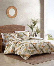 Tommy Bahama Home birds of Paradise Reversible 3 Piece Duvet Cover Set, Full/Queen