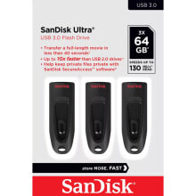 Ultra - 64 GB - USB Type-A - 3.0 - 130 MB/s - Slide - Black