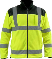 Другие средства индивидуальной защиты dedra reflective fleece jacket 280g / m2, size L, yellow-black (BH80P3-L)