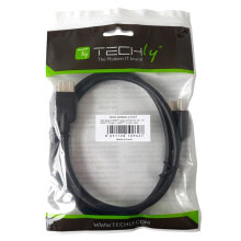 Techly HDMI 4K 60Hz High Speed Anschlusskabel mit Ethernet schwarz 0.5 m - Cable - Digital/Display/Video