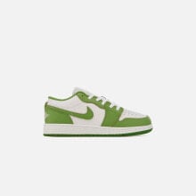 Jordan GS Air Jordan 1 Low SE - White / Chlorophyll / Lightning