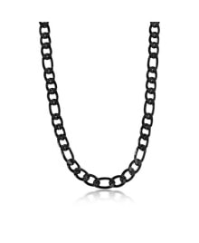 Stainless Steel 8mm Textured Figaro Chain Necklace купить онлайн