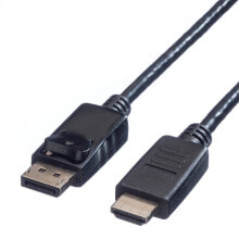 Value 11.99.5782 видео кабель адаптер 3 m DisplayPort Черный