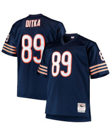 Men's Mike Ditka Navy Chicago Bears Big and Tall 1966 Retired Player Replica Jersey