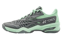 YONEX Power Cushion Badminton Shoes Unisex Low-Top Gray Light Green