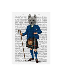 Trademark Global fab Funky West Highland Terrier in Kilt Canvas Art - 27