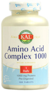 Аминокислоты Kal Amino Acid Complex Аминокислотный комплекс 1000 мг 100 таблеток
