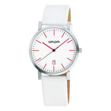 Мужские наручные часы с ремешком Мужские наручные часы с белым кожаным ремешком  AM-PM PD130-U133 ( 39 mm)