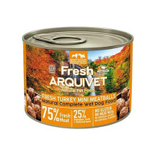 ARQUIVET Fresh turkey mini meatballs wet dog food 200g