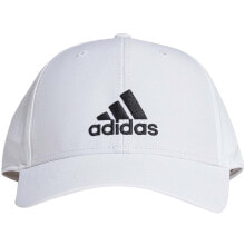 Мужские бейсболки Мужская бейсболка белая с логотипом Adidas Lightweight Embroidered Baseball Cap