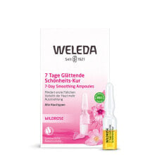 Сыворотка для лица WELEDA Pink lotion oil in ampoules - 7 day smoothing 7 x 0.8 ml