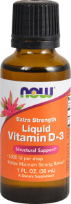 Витамин Д NOW Foods Liquid Vitamin D3 Extra Strength -- Жидкий витамин D3 повышенной прочности - 1000 МЕ -30 мл