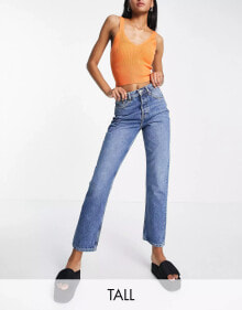 Купить женские джинсы Topshop Tall: Topshop Tall Editor jeans in mid blue