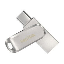 USB flash drives sanDisk Ultra Dual Drive Luxe - 256 GB - USB Type-A / USB Type-C - 3.2 Gen 1 (3.1 Gen 1) - 150 MB/s - Swivel - Stainless steel