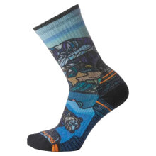 SMARTWOOL Hike Light Cushion Icy Range Print Crew Long Socks