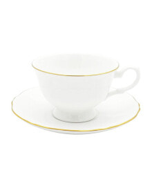 Twig New York amelie Brushed Gold Rim Cup Saucer