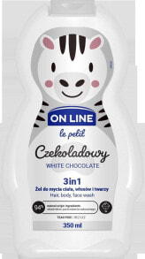 Средства для купания малышей on Line Le Petit White Chocolate Scent Scent Увлажняющая гель-пенка 3в1 для мытья тела, волос и лица с ароматом белого шоколада 350 мл