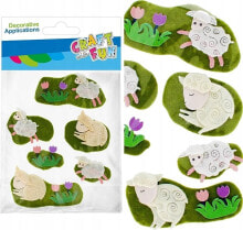 Craft with Fun OZDOBA DEK FILC OWIECZ SPRZYL 6SZT CF PBH 12/144