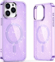 Hurtel Etui Glitter Case MagSafe na iPhone 16 Pro Max - fioletowe z brokatem