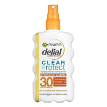 Средства для загара и защиты от солнца garnier Delial Clear Protect Spray SPF30 Прозрачный солнцезащитный спрей, ускоряющий загар 200 мл