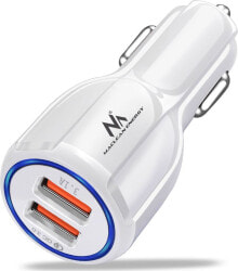 Автомобильные зарядные устройства и адаптеры для мобильных телефонов Ładowarka Maclean 2x USB-A 3.1 A (MCE478 W)