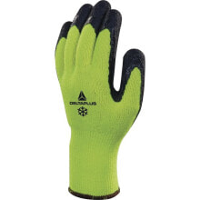 Средства индивидуальной защиты рук для строительства и ремонта dELTA PLUS Latex Coated Knitted Gloves yellow-black L (VV735JA09)