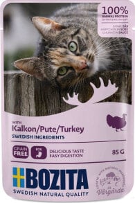 Купить влажные корма для кошек Bozita: Bozita Bozita Cat Indyk w sosie saszetka 85g