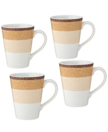 Noritake colorscapes Desert Layers 4 Piece Mug Set, 12 oz