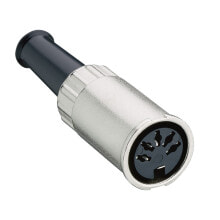 Комплектующие для кабель-каналов lumberg 0122 04 коннектор DIN 4 poles Черный