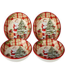 Certified International holiday Wishes 4-Pc. Soup/Pasta