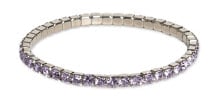 Tennis bracelet with violet crystals Euphoria 32418 VIO купить онлайн