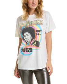 Купить женские футболки и топы Dirty Cotton Scoundrels: Dirty Cotton Scoundrels Jimi Hendrix T-Shirt Women's White Xs