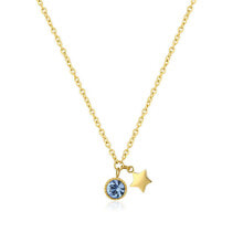 Ювелирные колье Lucky Light SKT24 Gold Plated Crystal Star Necklace