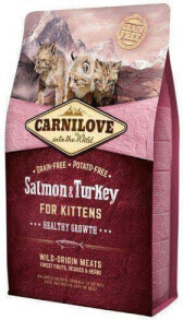 Сухие корма для кошек Сухой корм для кошек CARNILOVE,для котят, беззерновой, с уткой и лососем
