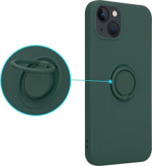 OEM Etui Silicon Ring do Samsung S22 zielony