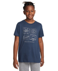 Nike big Kids Sportswear Culture Of Basketball Relaxed-Fit Printed T-Shirt