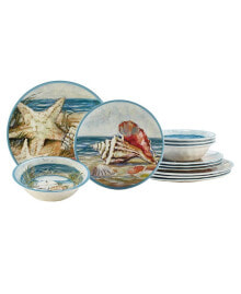 Certified International seacoast 12 Pc Dinnerware Set, Service For 4